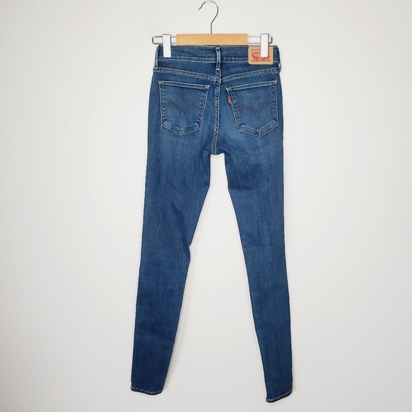 LEVI'S 710 Blue Super Skinny Jeans - Picture 5 of 11